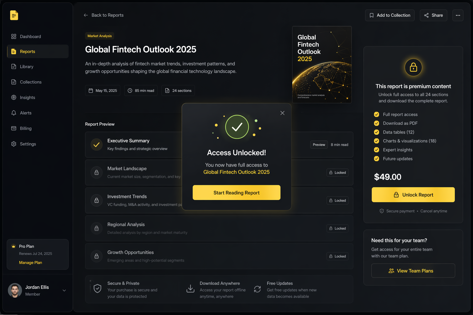 Paid content and digital services